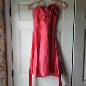 BCX Dress Strapless Poofy Prom Bridesmaid Fancy Pink Juniors Size 11